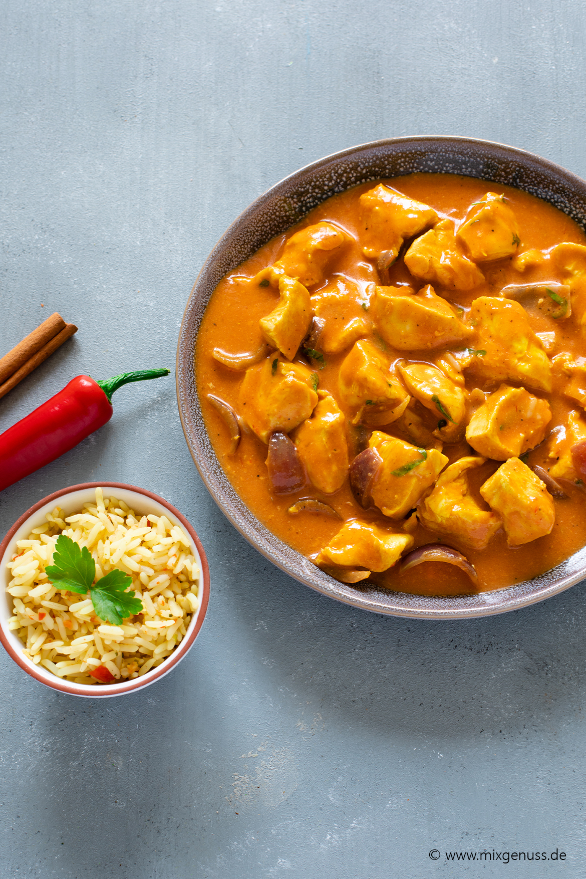 Indisches Hähnchencurry – MixGenuss Blog