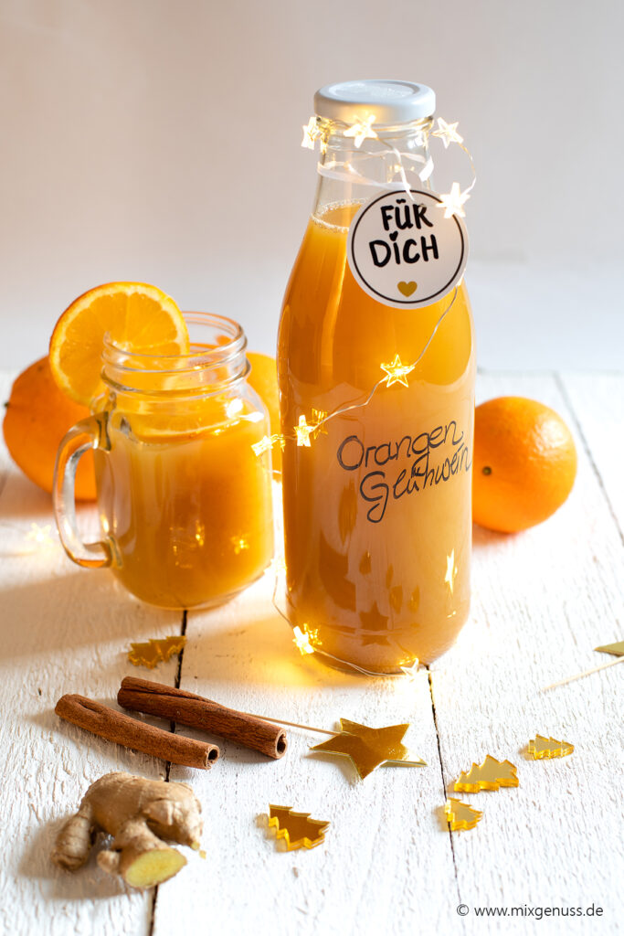 Orangen-Glühwein mit Ingwer &amp; Zimt – MixGenuss Blog