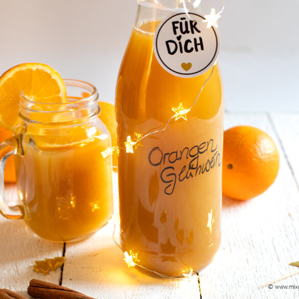 Orangen-Glühwein mit Ingwer &amp; Zimt – MixGenuss Blog