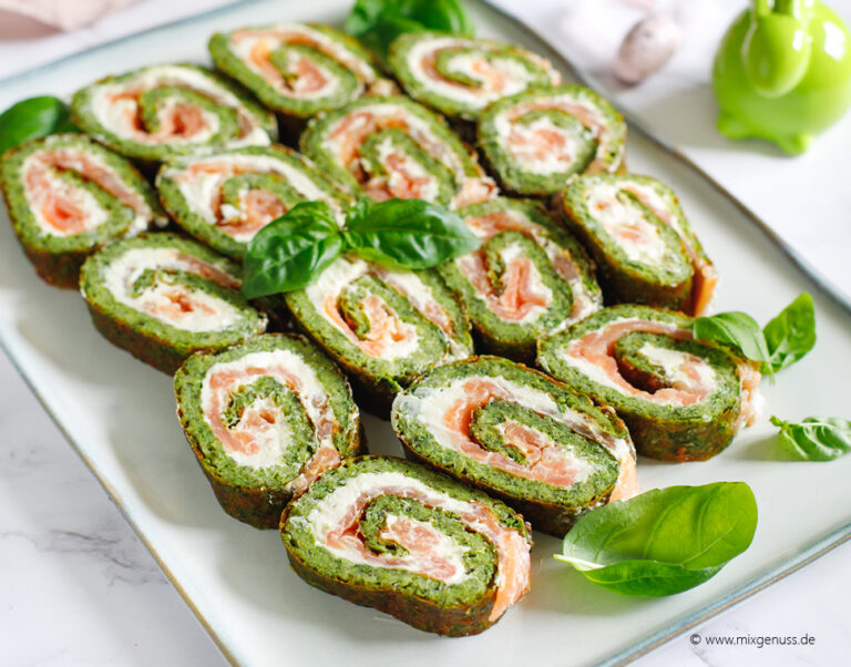 Lachs-Spinat-Röllchen – MixGenuss Blog