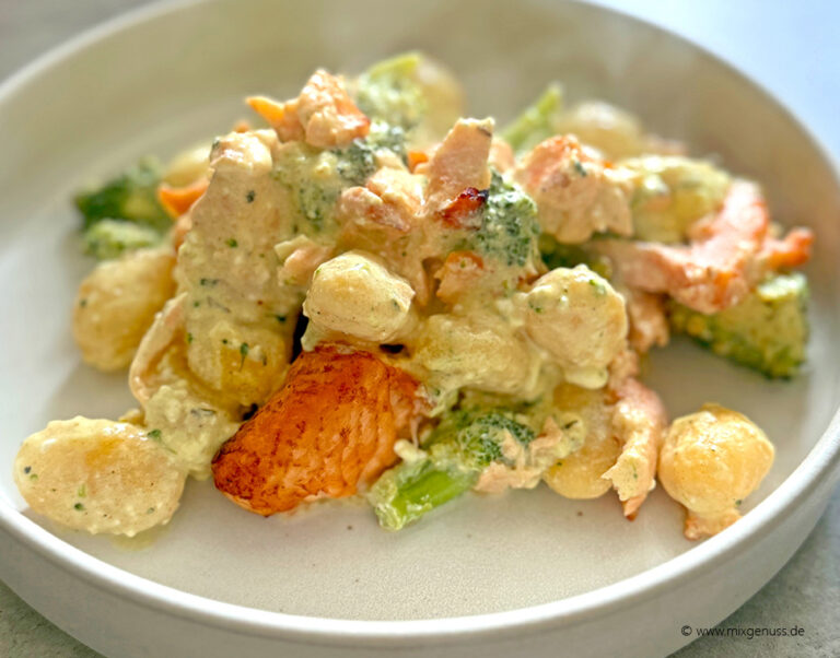 Gnocchi mit Lachs &amp; Brokkoli – MixGenuss Blog